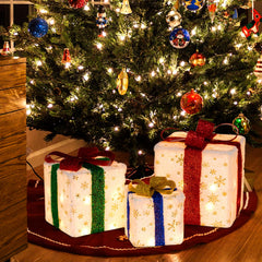 tangkula colorful bow and ribbon close-up adding visual holiday charm