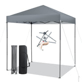 Tangkula front view of canopy showing shaded area and portability benefit