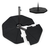 Tangkula front view of full 4-piece base set showing stable ballast