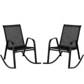 tangkula front view pair showing elegant outdoor rocker set and welcoming seating