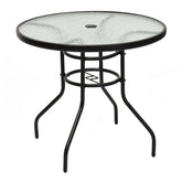 Tangkula front view of round table showing elegant patio design and versatility