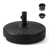 Tangkula umbrella base front view showing stable 20-inch round design