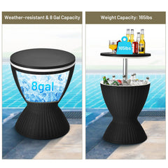 Tangkula raised to high-top height for standing guests, versatile entertaining surface