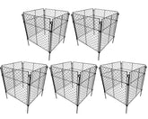 TAOMENNI front view of five packed metal plant protectors showing contents and size benefit