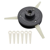 Taruimoo trimmer head front view showing mounting hole and robust design for reliable fit