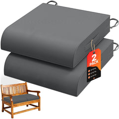 TasticTotes front packaging view showing grey cushions and set of two, highlights convenience