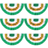 Tatuo shamrock flag front view showing vibrant print and festive appeal