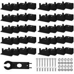 Tatuo front view of kit packaging showing brackets and hardware for quick identification