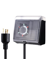TAYMATIC front view showing weatherproof timer protecting pool equipment
