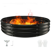 TBMLC front view of 60-inch fire ring showing full kit and assembly benefit