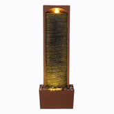 Teamson Home red rock fountain front view showing tranquil water flow and stylish design