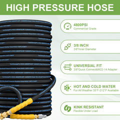 TechSweepPro close-up of brass swivel quick-connect delivering leak-free, tangle-free operation