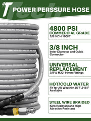 TechSweepPro close-up of steel braid detail showing durability benefit