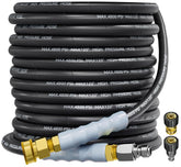 TechSweepPro front view of hose showing length and commercial build benefit