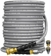 TechSweepPro front view of 100FT hose showing packaging and length benefit