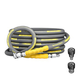 TechSweepPro hose front packaging showing 25ft length and pressure rating for reliability