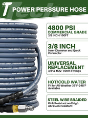 TechSweepPro swivel quick connect detail illustrating tangle-free rotation and faster hookups
