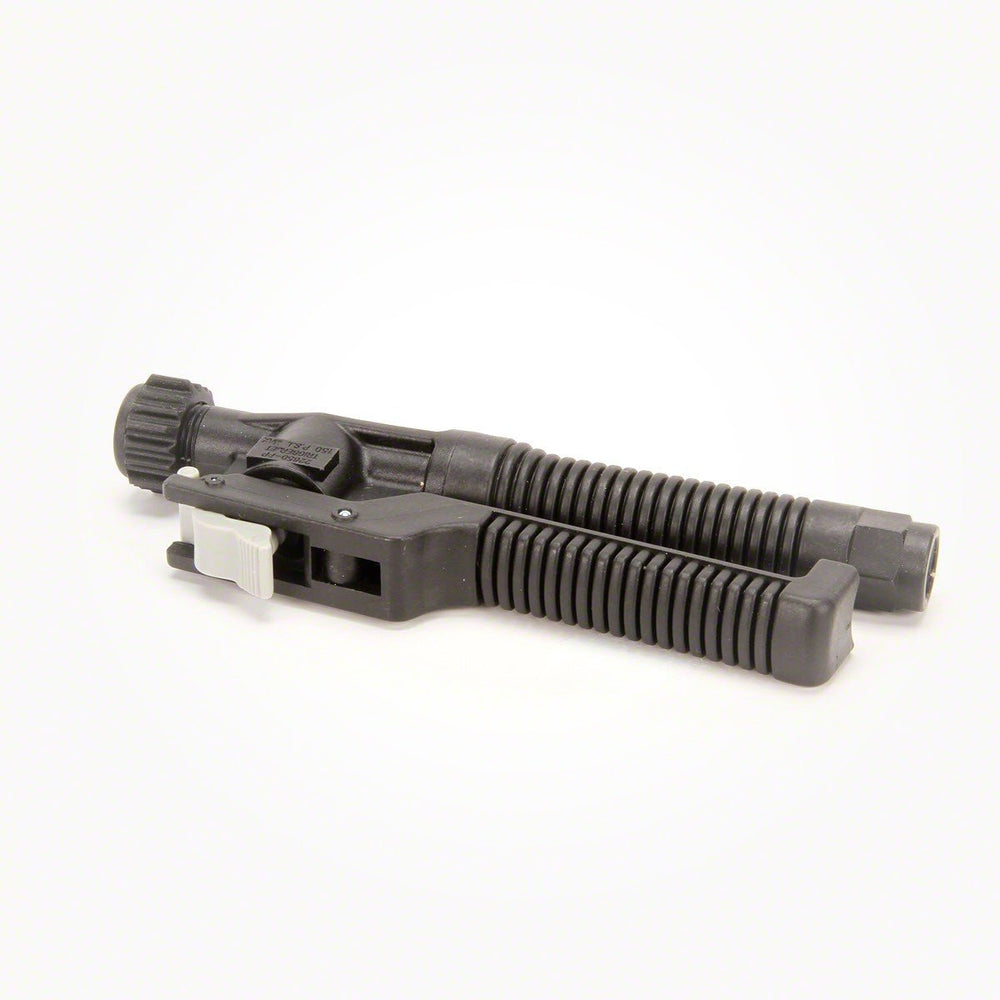 TeeJet TriggerJet front view showing 1/4" NPT inlet and ergonomic control for reliable spraying