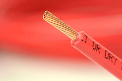 TEMCo close-up of 19-strand pure copper conductor illustrating flexibility and conductivity