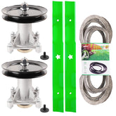 TENGMUJX front view of full 46-inch deck rebuild kit showing all parts and benefits
