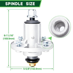 TENGMUJX spindle side profile highlighting durable aluminum alloy and corrosion resistance
