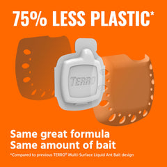 TERRO adhesive strip detail displaying secure multi-surface mounting benefit
