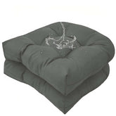 TESICA front view of dark grey cushion set showing neat packaging and style