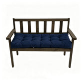 TESICA front view of tufted bench cushion showing plush comfort