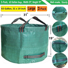 Tespher bag standing open on grass for hands-free filling convenience