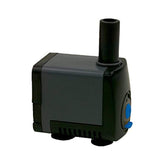 Tetra pump front view showing compact design and quiet operation