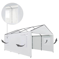 TGEHAP front view of assembled sidewalls showing full enclosure benefit