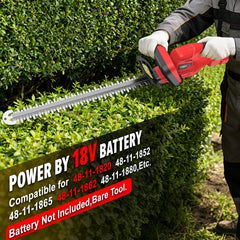 ThagBrco close-up of 22-inch dual-action blade for smoother, cleaner cuts