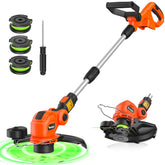 ThagBrco front view of cordless trimmer showing compact design and compatibility benefits
