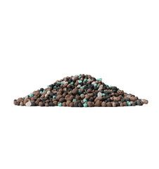 Close-up of Ecofusion granules texture showing uniform pellets for even spreading benefit