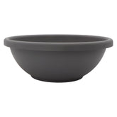 The HC Companies front view of warm gray 20-inch planter showing classic bowl silhouette and benefits