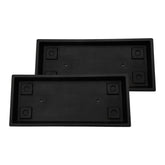 The HC Companies front view of black 23.5 inch tray showing classic shape and fit