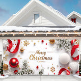 THISFIND front view of full 7x16 ft banner showing festive design and curb appeal