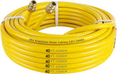 Thmxit 40ft CSST roll showing tubing and adapters for durable gas supply