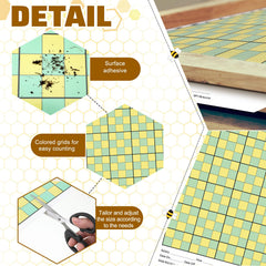 Threehoney adhesive surface detail revealing sticky coating that captures mites for accurate monitoring