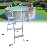 Threlaco front view ladder showing sturdy frame and easy access benefit