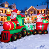 Thuodo front view of the 11ft train showing festive layout and curb appeal