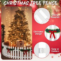 Thyle assembled fence around a Christmas tree illustrating pet-safe decorative barrier