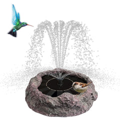 TIANCENTRAL H front view of resin rock fountain showing natural look and benefit
