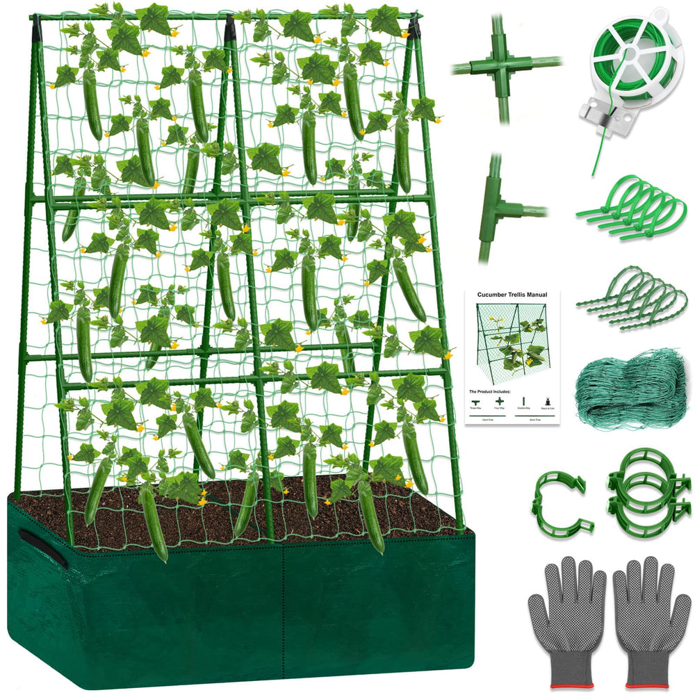 Tidponra front view of A-frame trellis showing stable structure and easy access