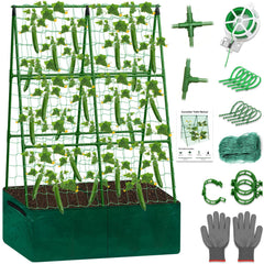 Tidponra front view of A-frame trellis showing stable structure and easy access