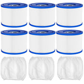 TidyMister front view of Type VI filter pack showing contents and fit benefit