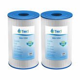Tier1 two-pack front view showing packaging and full cartridge set, clear replacement