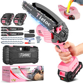 tietoc mini chainsaw front view showing compact design and controls