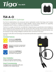 Tigo TS4-A-O mounted on rooftop solar module in mixed-orientation array, increases yield