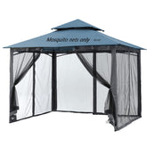 Tiimmgaal front view full gazebo net showing complete insect barrier benefit